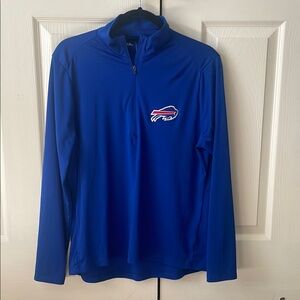 Buffalo Bills Antigua Women's Reprocess Quarter-Zip Top - Royal